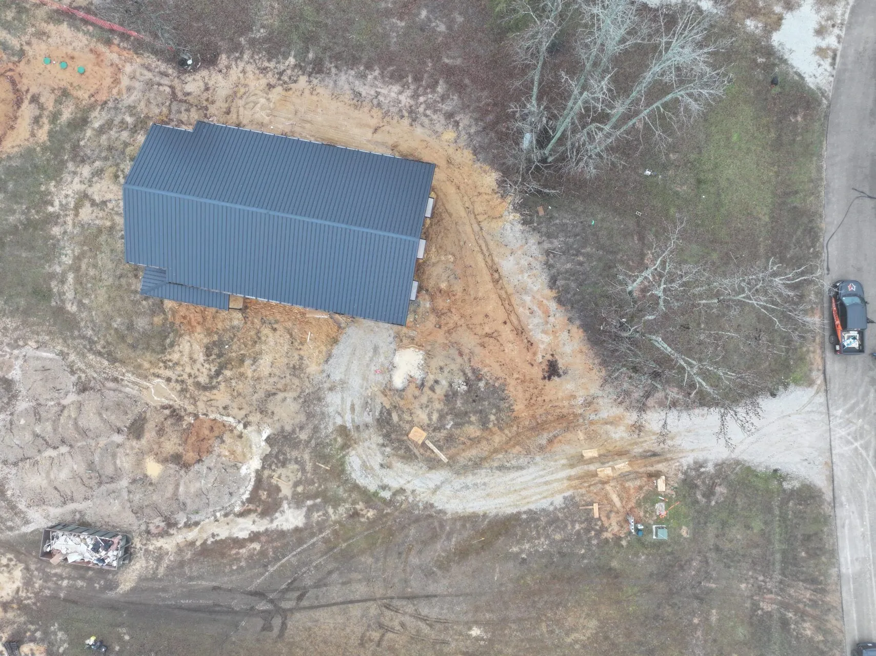 36x55 Black and Grey Red Iron Building 36x55 Black and Grey Red Iron Building