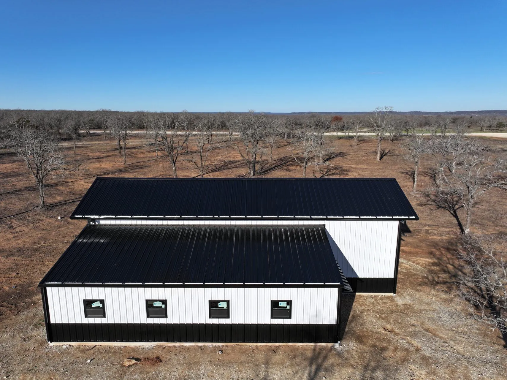 20 x 60 Weld Up Metal Barn in Texas 20 x 60 Weld Up Metal Barn in Texas