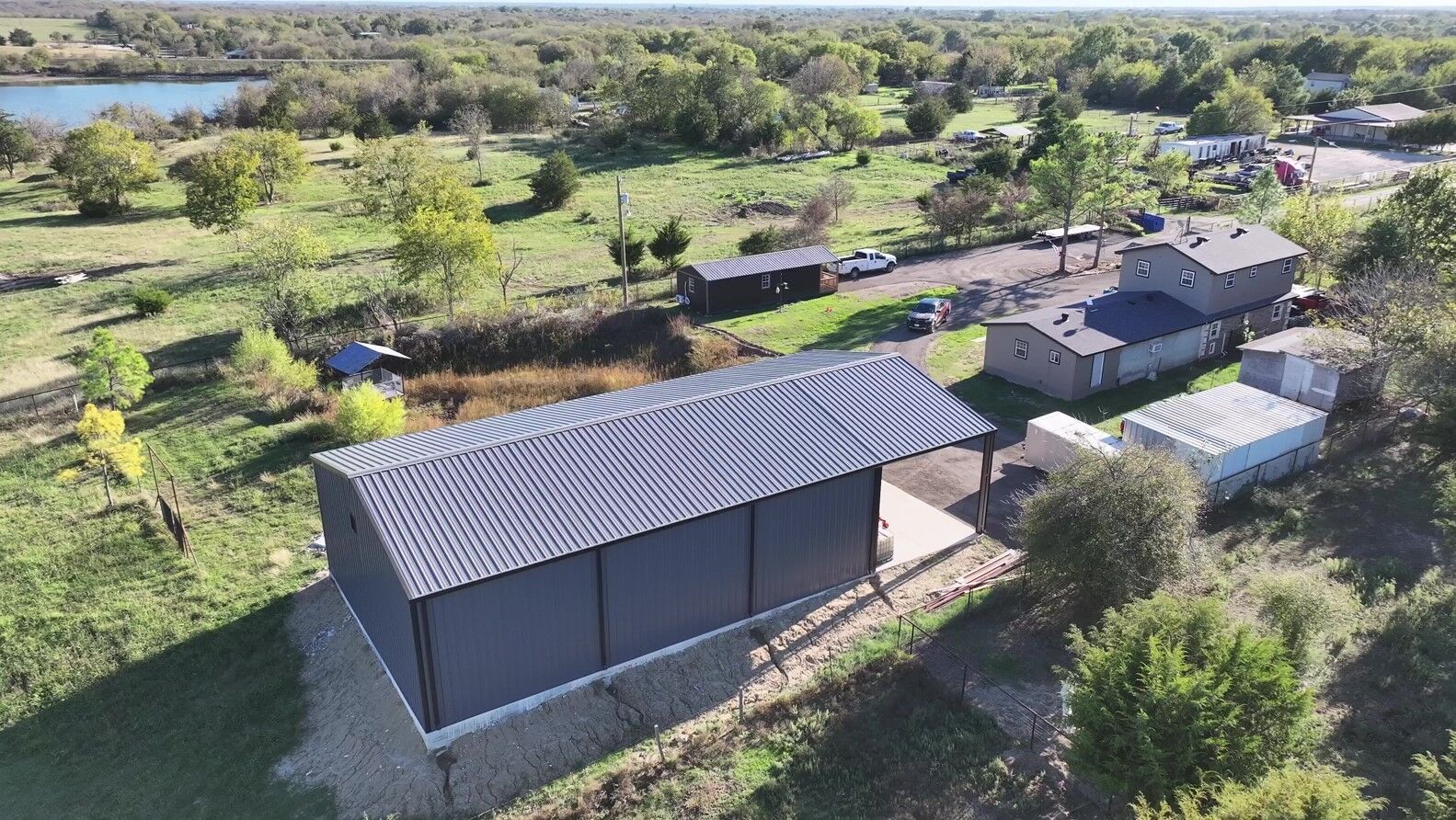 40x80 Red Iron Carport COMBO 40x80 Red Iron Carport COMBO