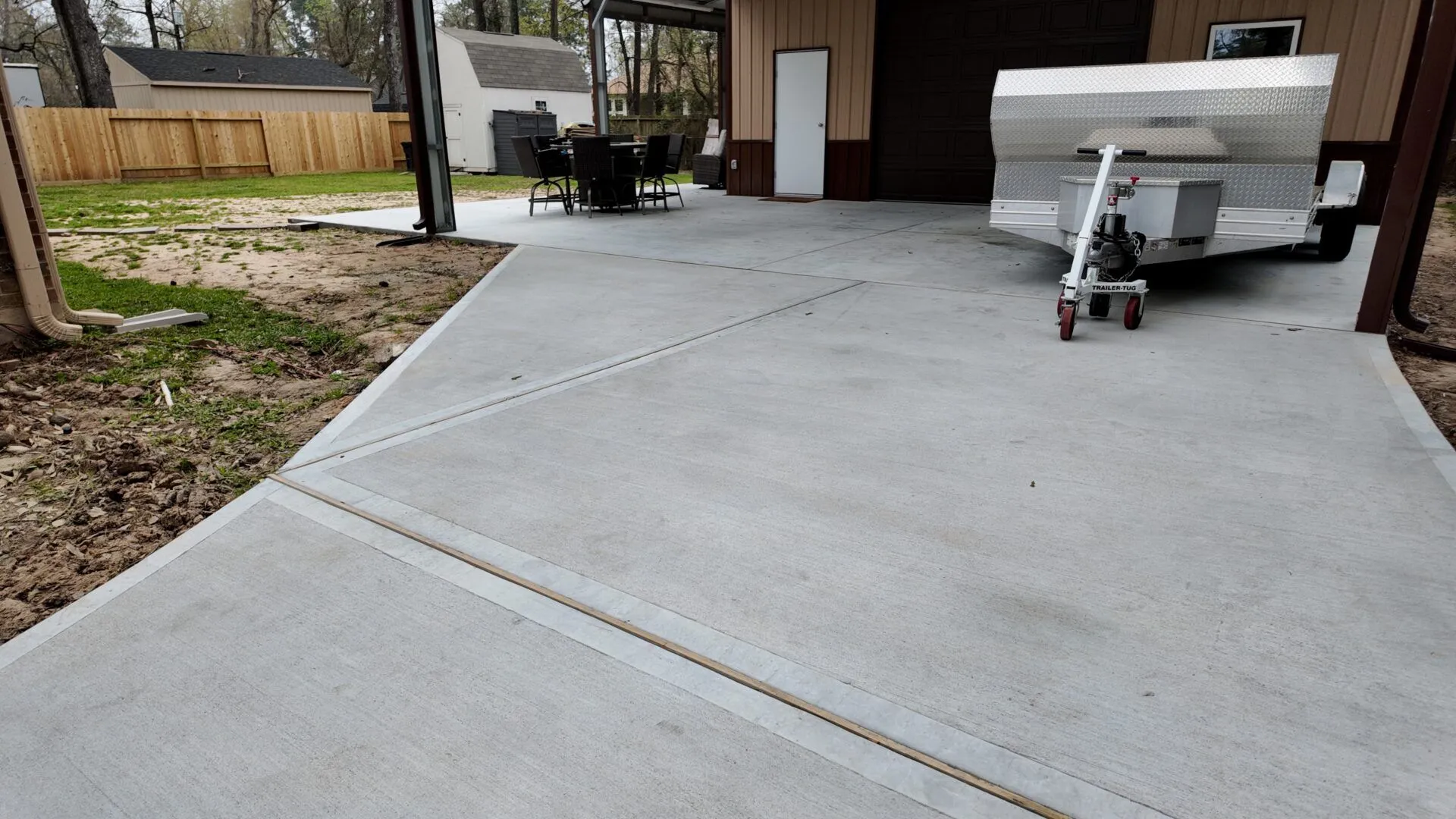 30x40 Custom Steel Garage with Porch in Magnolia, TX. 30x40 Custom Steel Garage with Porch in Magnolia, TX.