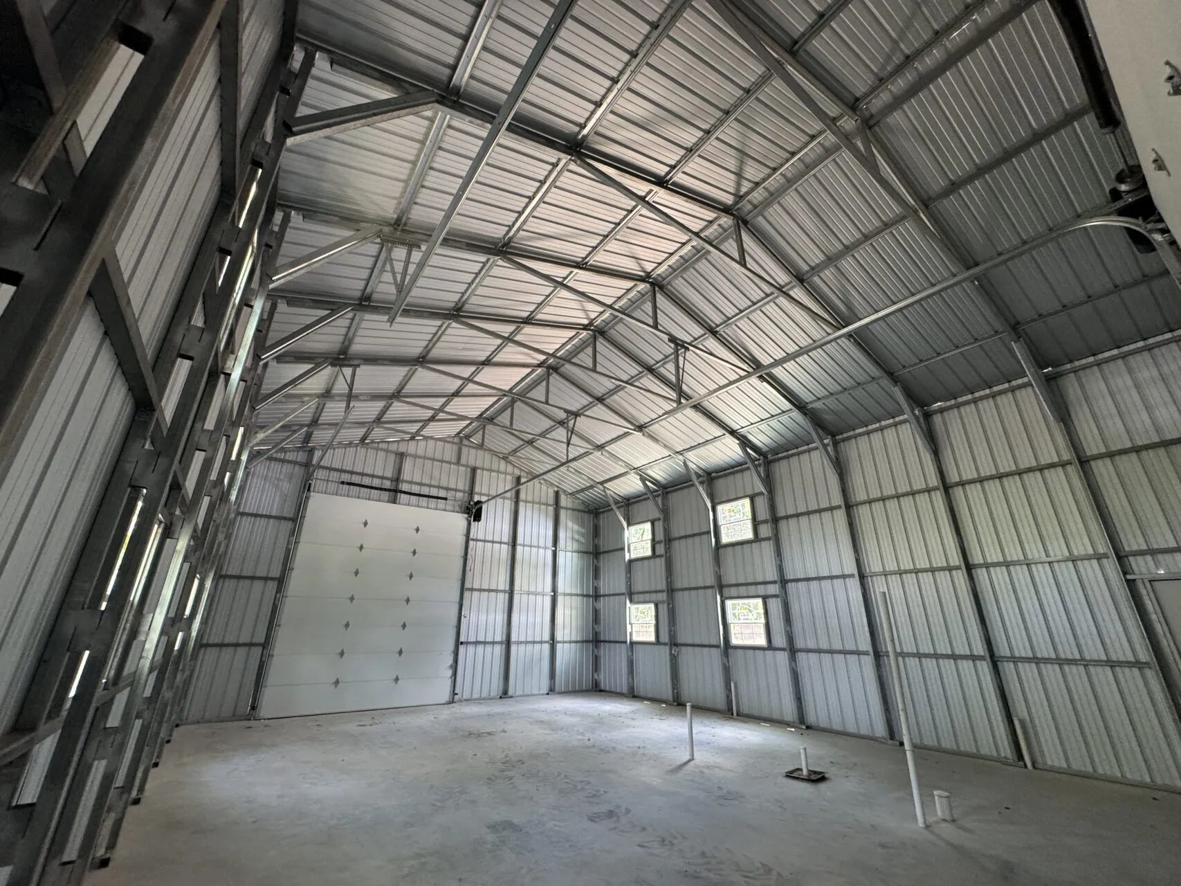 30x40 Galvalume Metal Workshop in Carthage, TX. 30x40 Galvalume Metal Workshop in Carthage, TX.