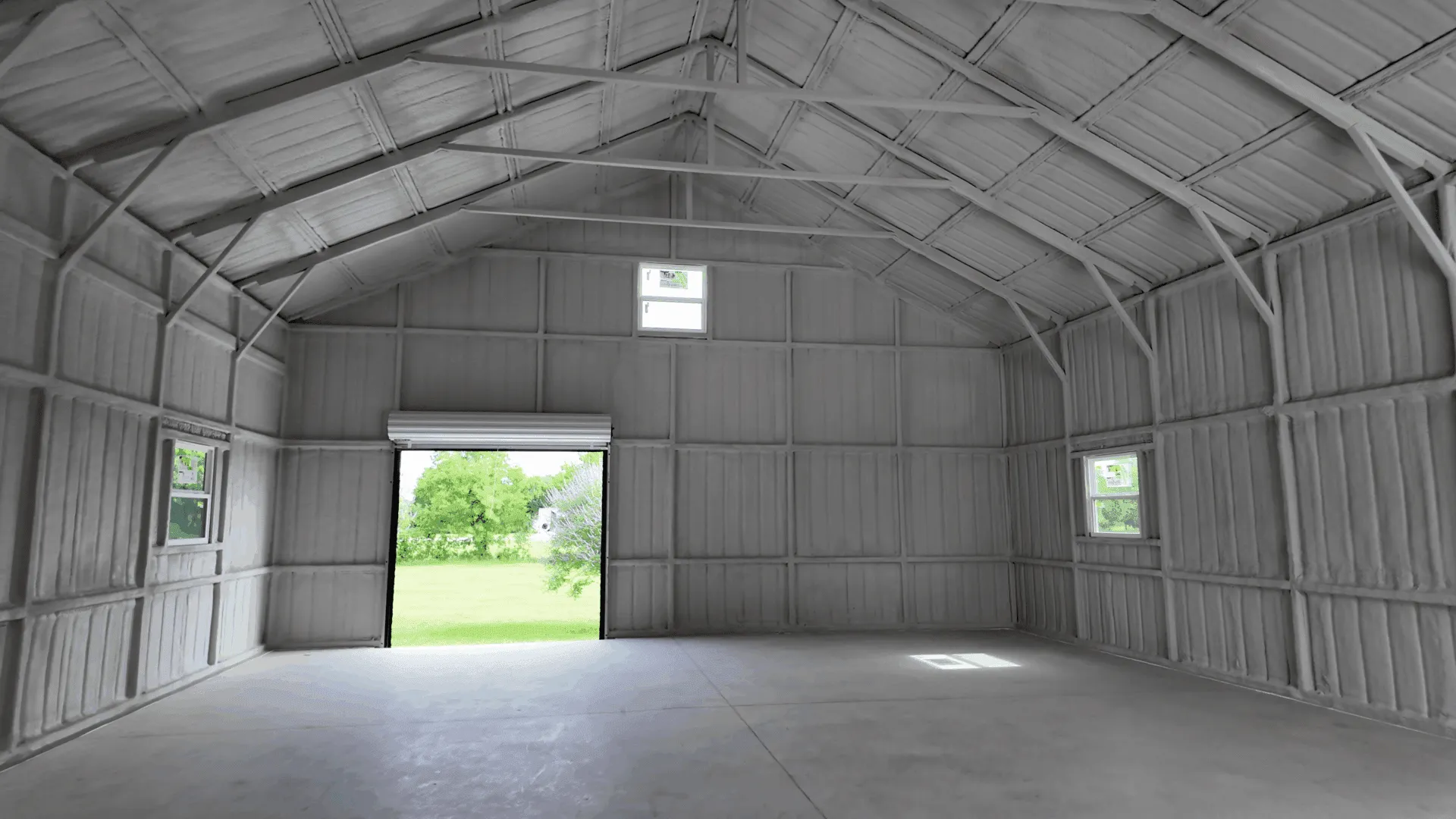30x40 Metal Building with Side Porch in Lucas, TX.