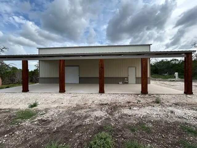 30x50 Two Car Metal Garage with Side Porch in Center Point, TX. 30x50 Two Car Metal Garage with Side Porch in Center Point, TX.
