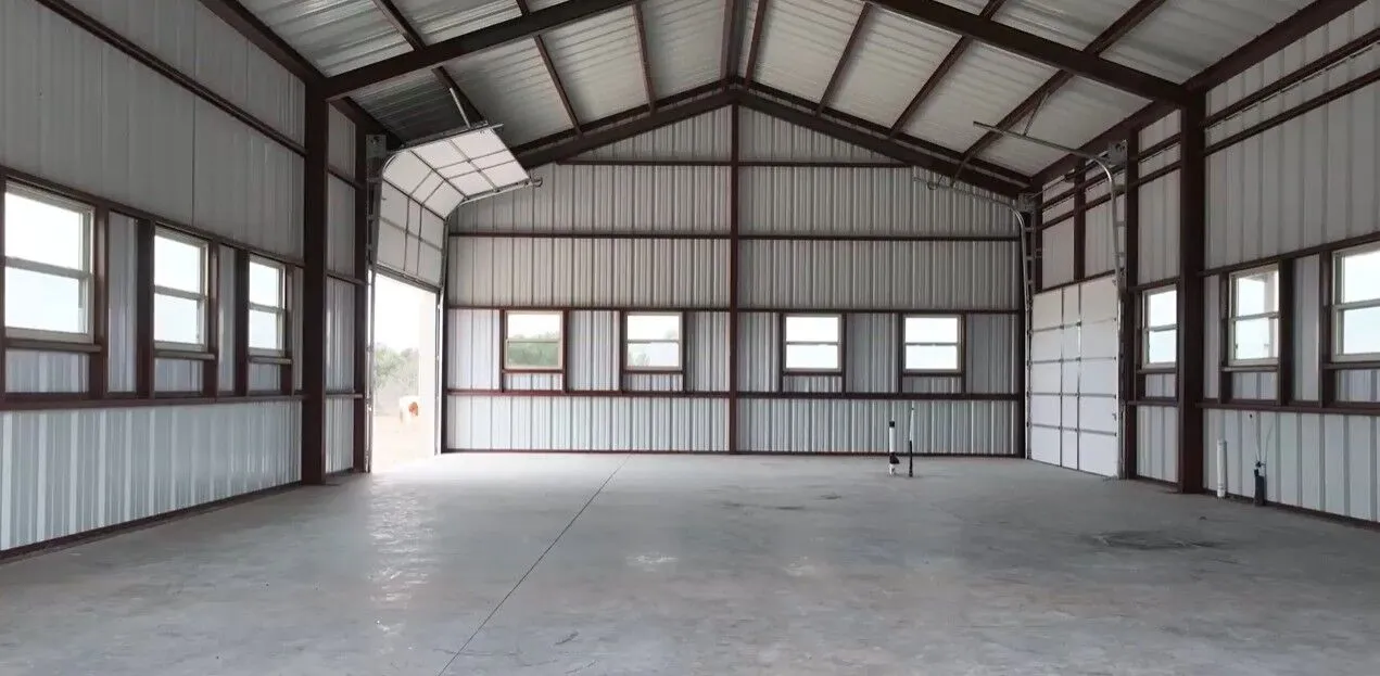 30x50 Ultimate Red Iron Hobby Barn in Salado, TX. 30x50 Ultimate Red Iron Hobby Barn in Salado, TX.