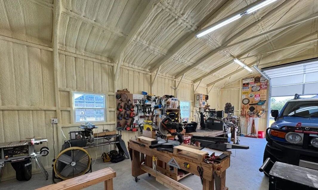 30x40 Steel Storage Garage Building in Crowley, TX. 30x40 Steel Storage Garage Building in Crowley, TX.