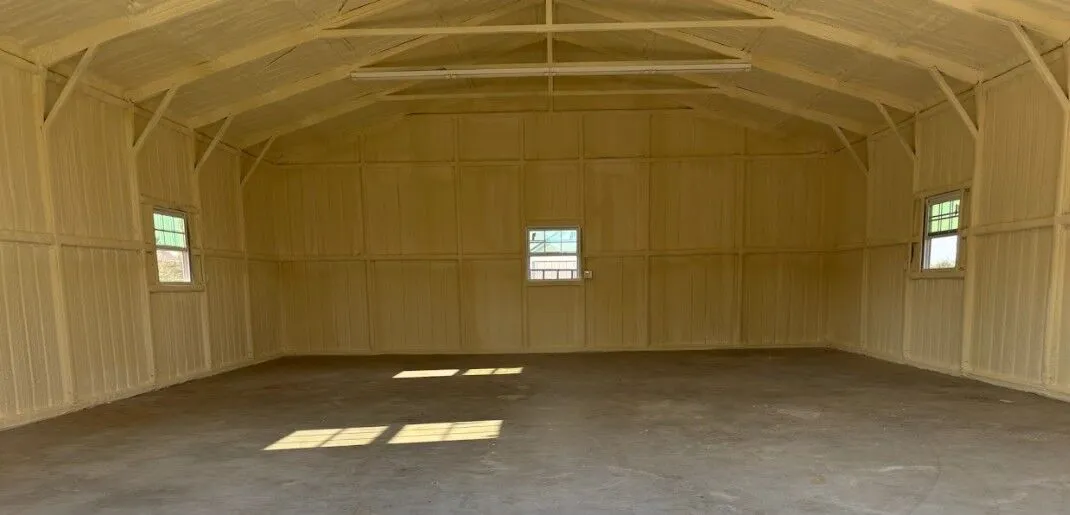 30x40 Steel Storage Garage Building in Crowley, TX. 30x40 Steel Storage Garage Building in Crowley, TX.