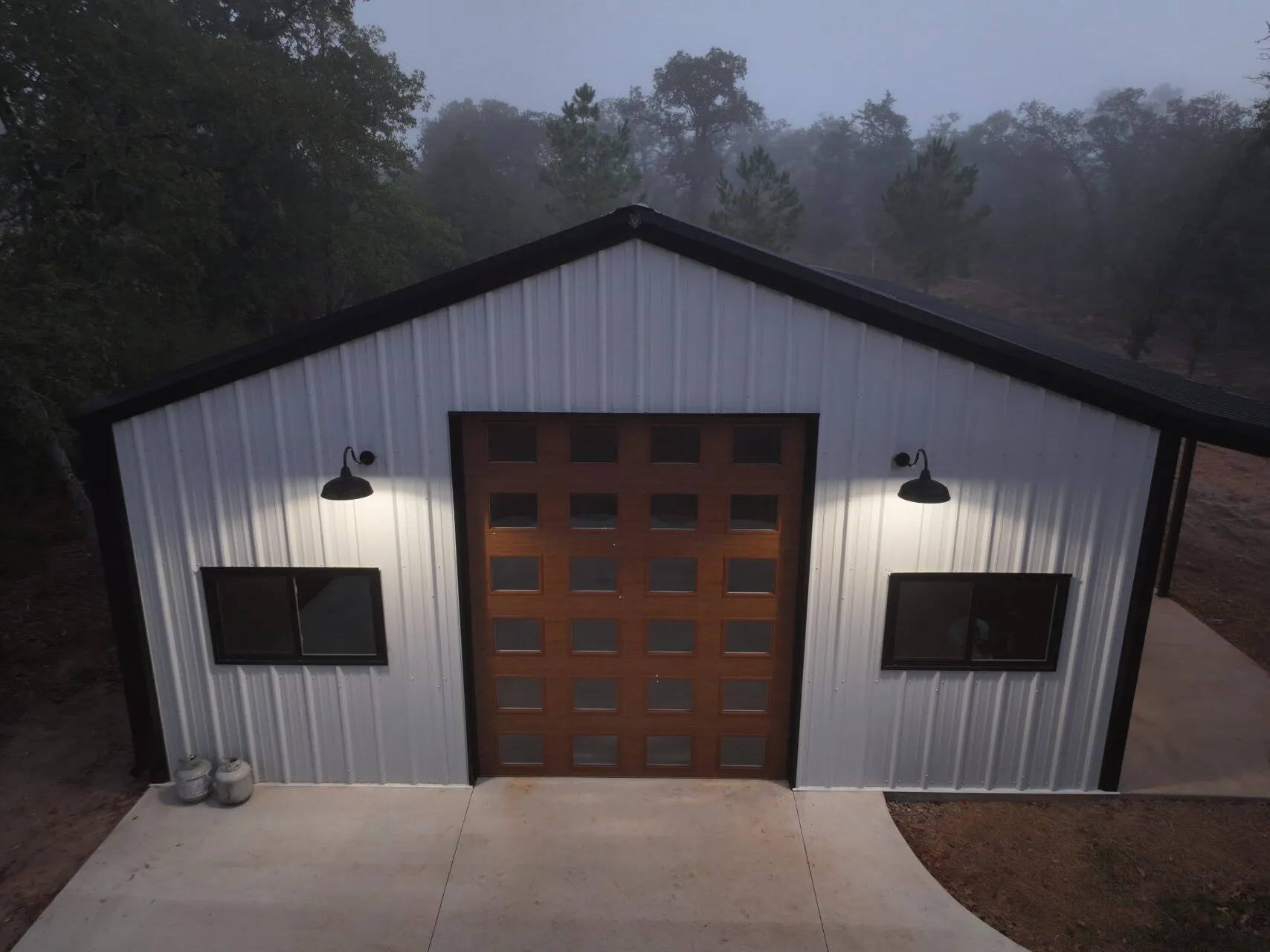 30x60 Fully Custom Red Iron Garage/Storage Building in Bastrop, TX. 30x60 Fully Custom Red Iron Garage/Storage Building in Bastrop, TX.