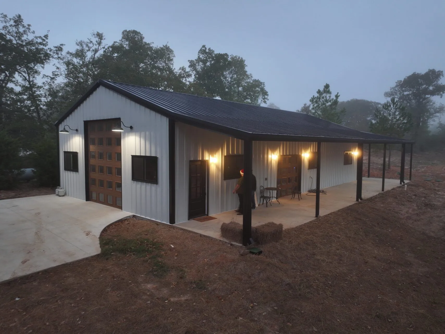30x60 Fully Custom Red Iron Garage/Storage Building in Bastrop, TX. 30x60 Fully Custom Red Iron Garage/Storage Building in Bastrop, TX.