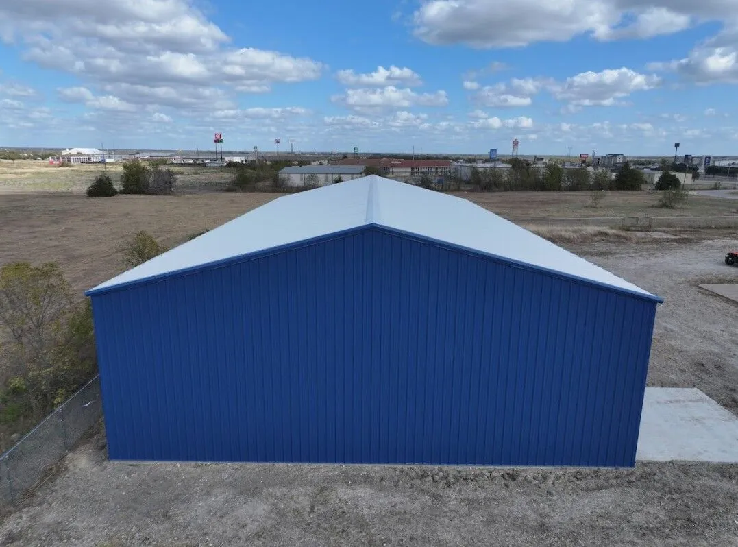60X120 Commercial Red Iron Storage in Corsicana, TX. 60X120 Commercial Red Iron Storage in Corsicana, TX.