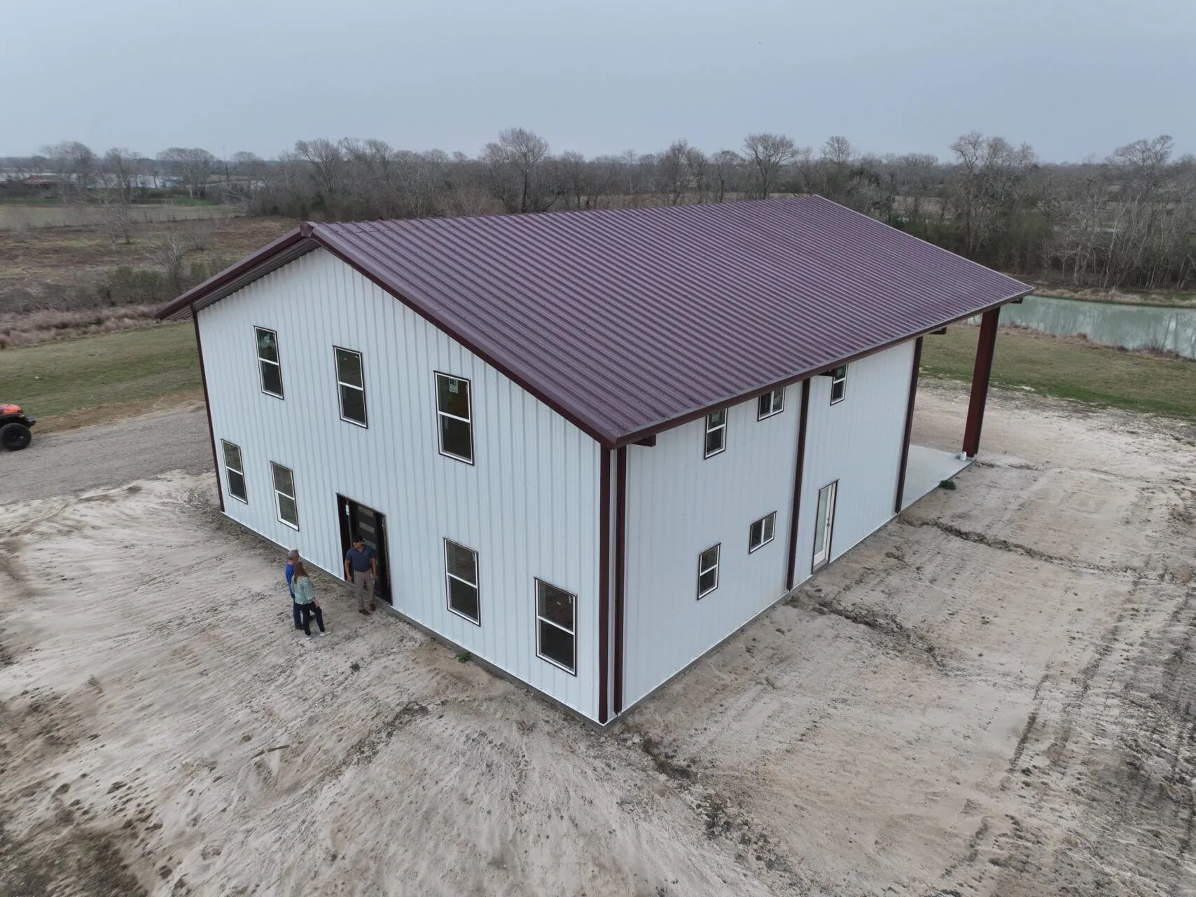 44x60 2 Story Barndominium Shell in Angleton, TX. 44x60 2 Story Barndominium Shell in Angleton, TX.