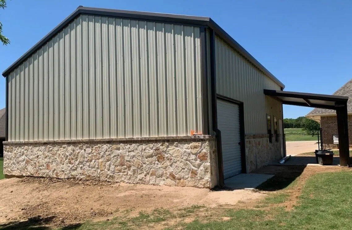 30x36 Weld Up Metal Building in Burleson, TX 30x36 Weld Up Metal Building