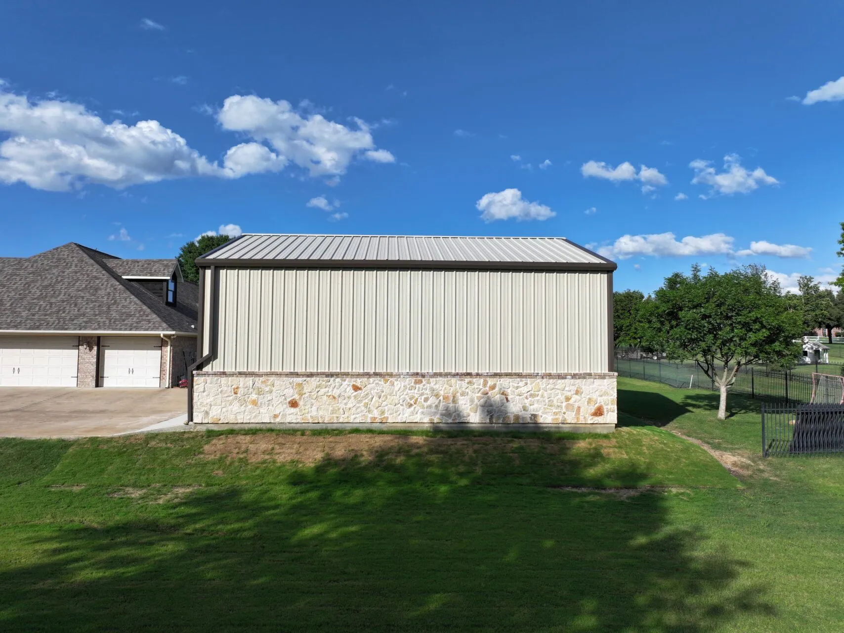 30x36 Weld Up Metal Building in Burleson, TX 30x36 Weld Up Metal Building
