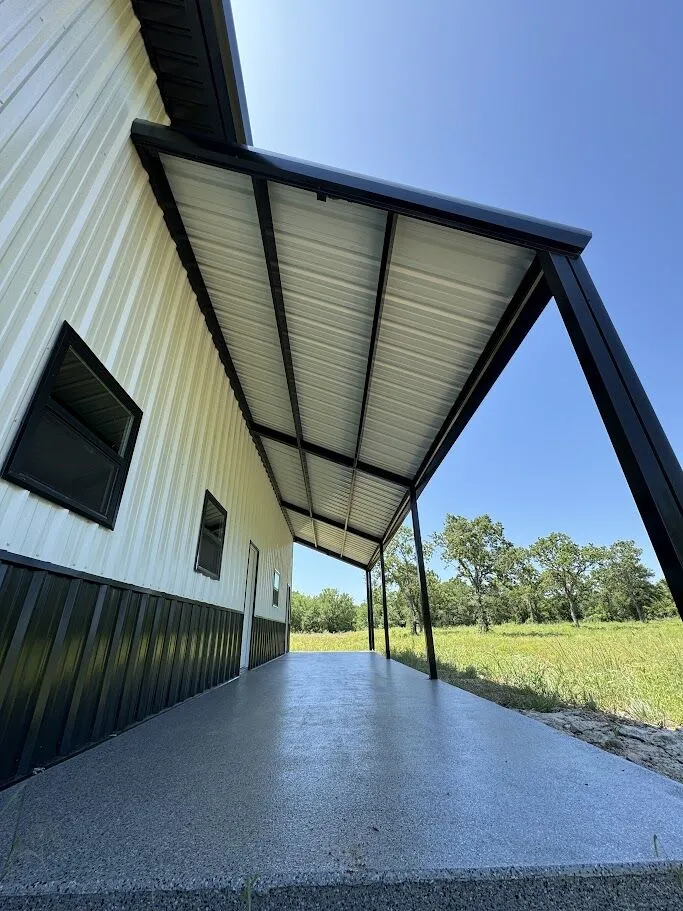 20 x 60 Weld Up Metal Barn in Texas 20 x 60 Weld Up Metal Barn in Texas