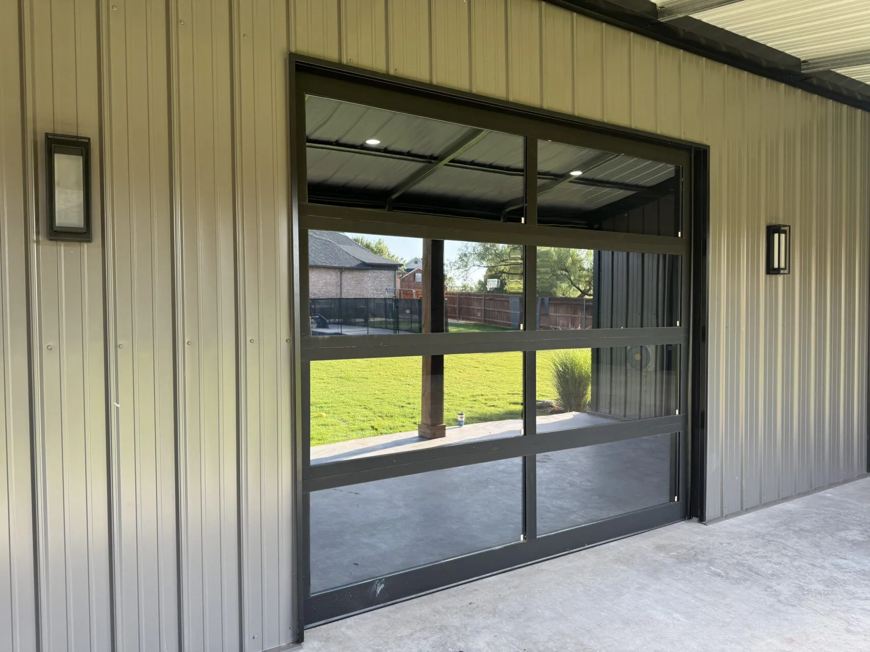30x65 Steel Storage with Cedar Wrapped Posts in Abilene, TX. 30x65 Steel Storage with Cedar Wrapped Posts in Abilene, TX.