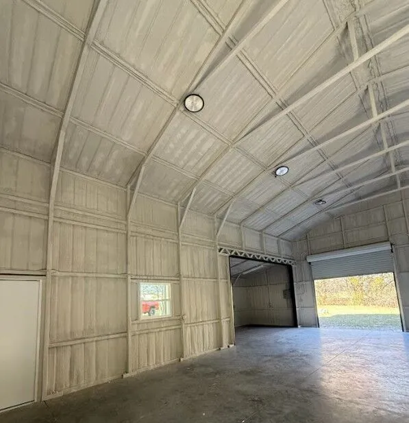30x40 Metal Garage with Cedar Lean-to Posts in Weatherford, TX. 30x40 Metal Garage with Cedar Lean-to Posts in Weatherford, TX.