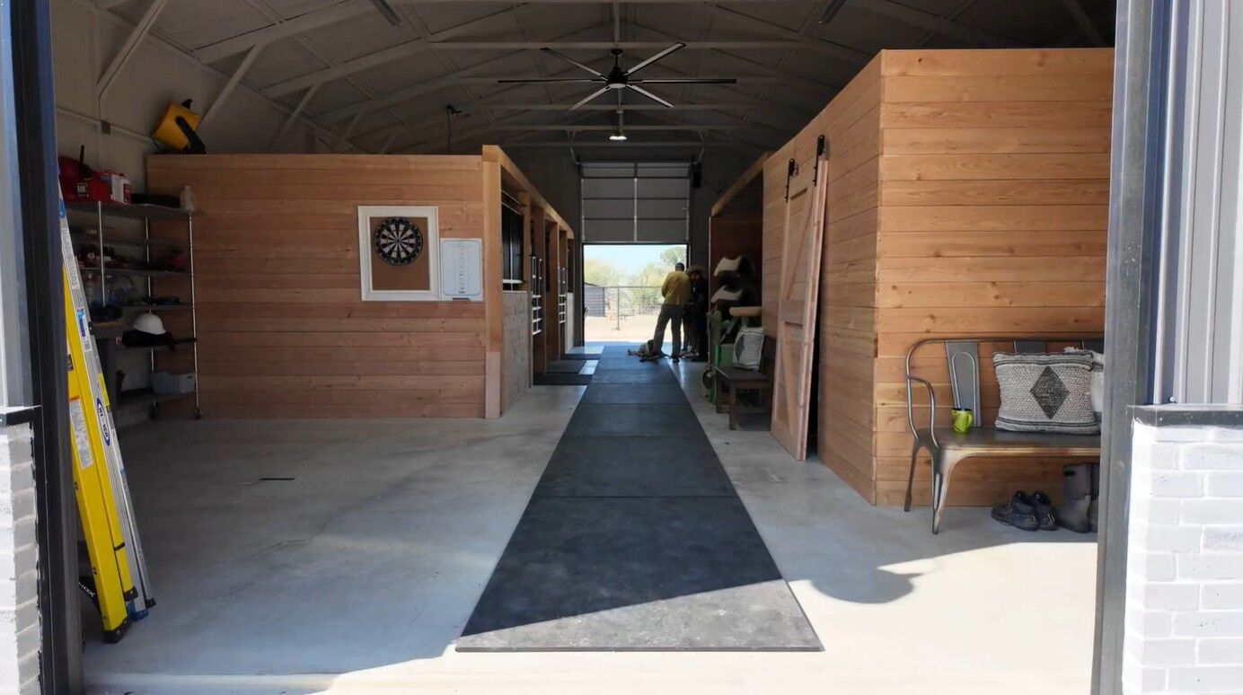 30x50 Custom Steel Horse Barn in Gordon, TX. 30x50 Custom Steel Horse Barn in Gordon, TX.