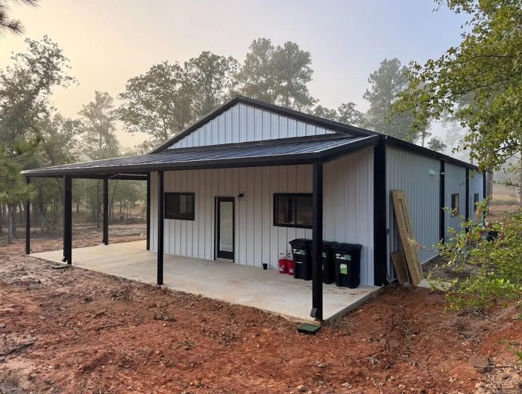 30x60 Fully Custom Red Iron Garage/Storage Building in Bastrop, TX. 30x60 Fully Custom Red Iron Garage/Storage Building in Bastrop, TX.