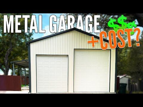 MB14 - 28x35 Tall Metal Garage with Lean-to | WolfSteel Buildings
