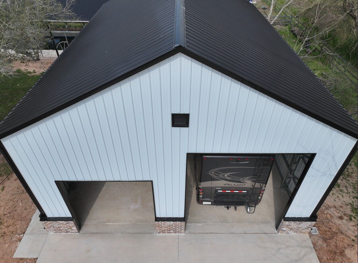 32x45 Metal Garage and Storage Building in Houston, TX. 32x45 Metal Garage and Storage Building in Houston, TX.