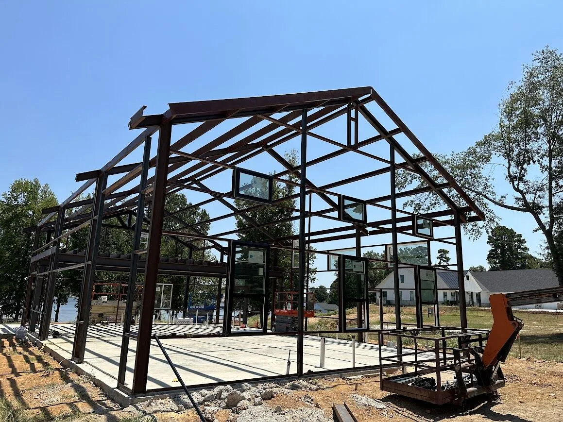 36x55 Black and Grey Red Iron Building 36x55 Black and Grey Red Iron Building