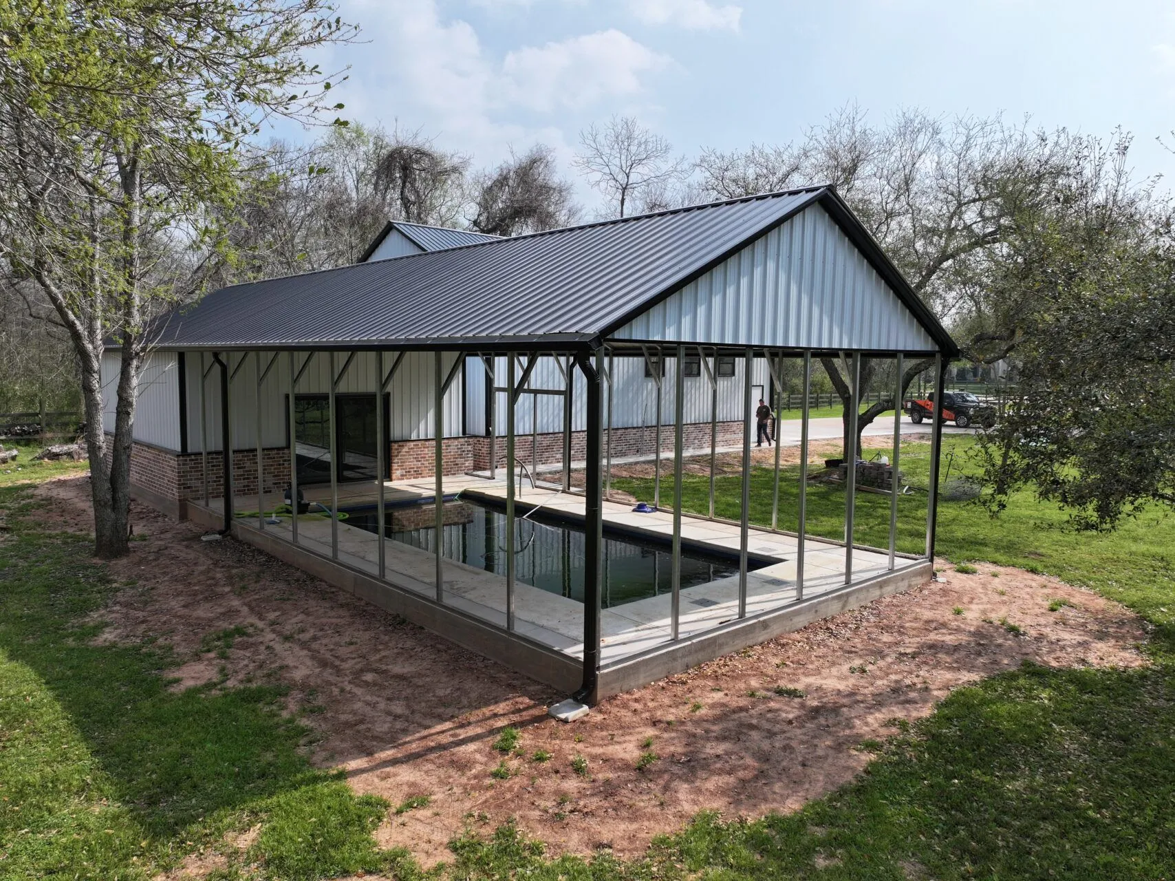 32x45 Metal Garage and Storage Building in Houston, TX. 32x45 Metal Garage and Storage Building in Houston, TX.