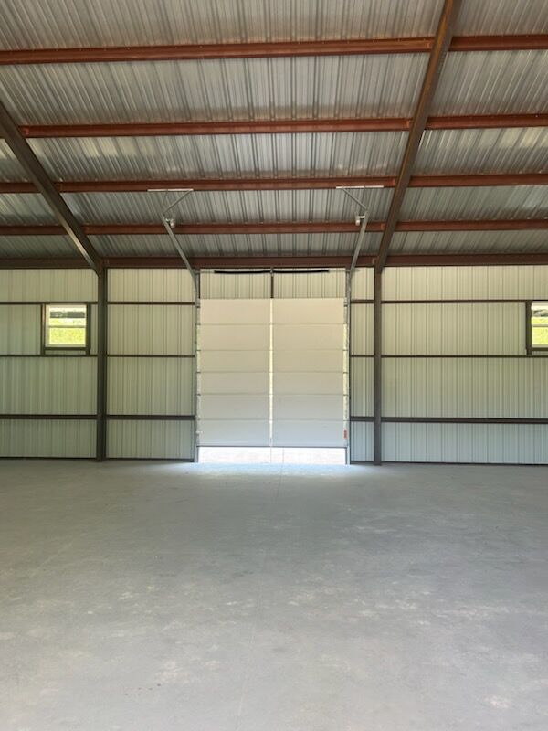 40x75 Metal Workshop with Custom Porch in Medina, TX. 40x75 Metal Workshop with Custom Porch in Medina, TX.