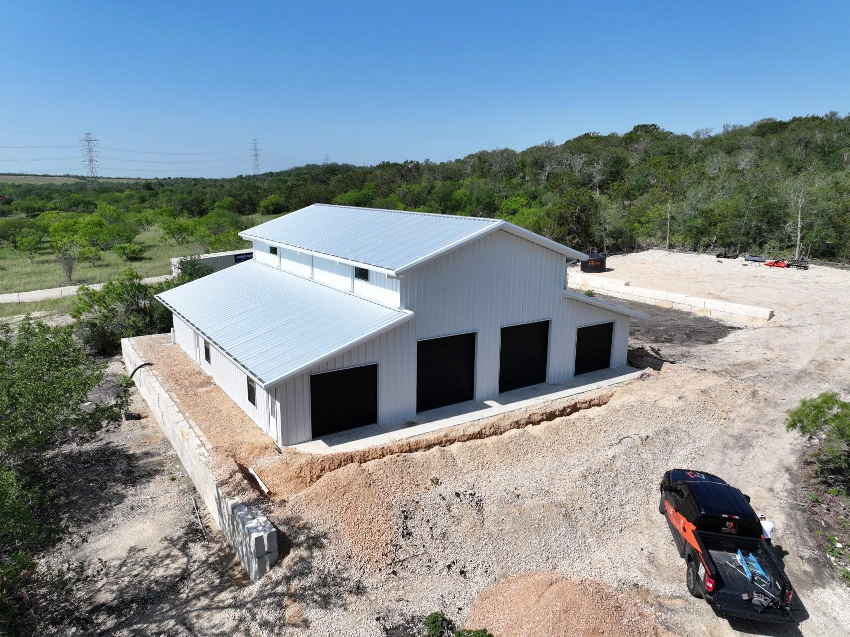 60x55 Texas Modern Barn Building in Seguin, TX. 60x55 Texas Modern Barn Building in Seguin, TX.