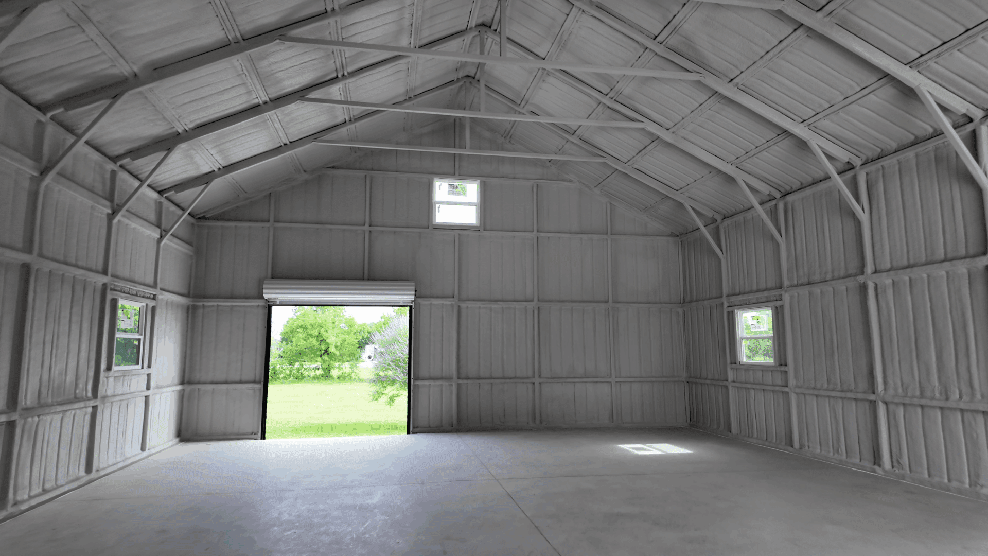 30x40 Metal Building with Side Porch in Lucas, TX.