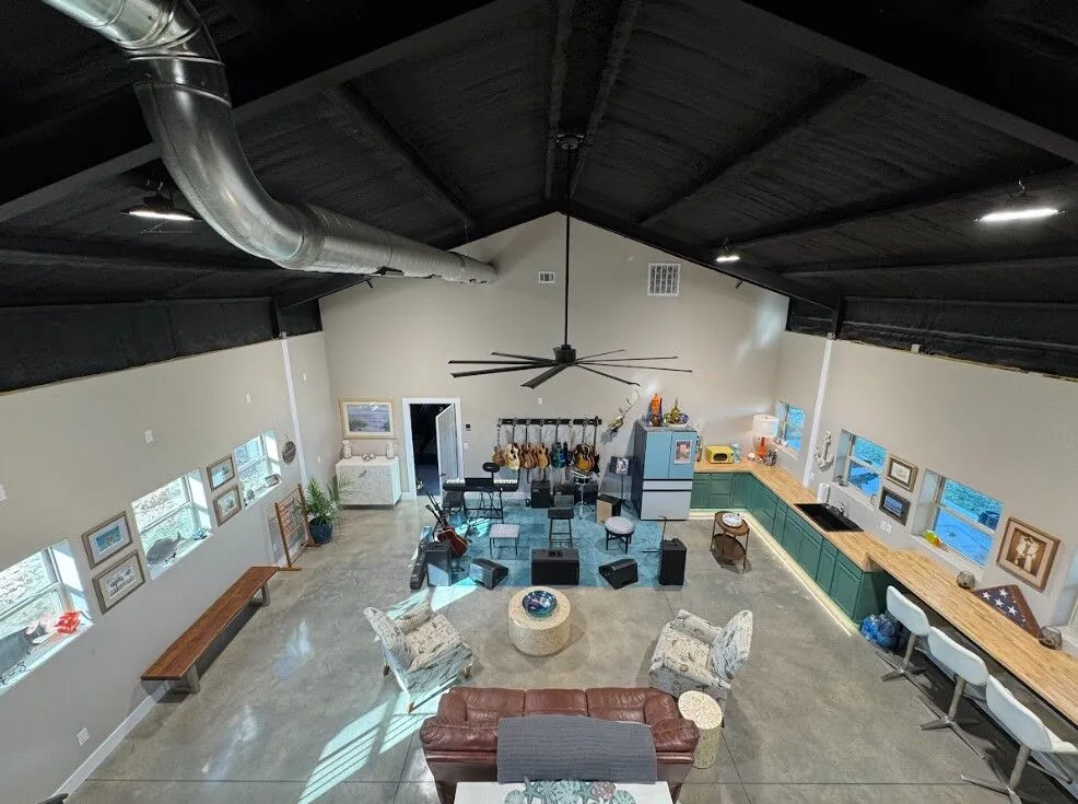 30x50 Ultimate Red Iron Hobby Barn in Salado, TX. 30x50 Ultimate Red Iron Hobby Barn in Salado, TX.