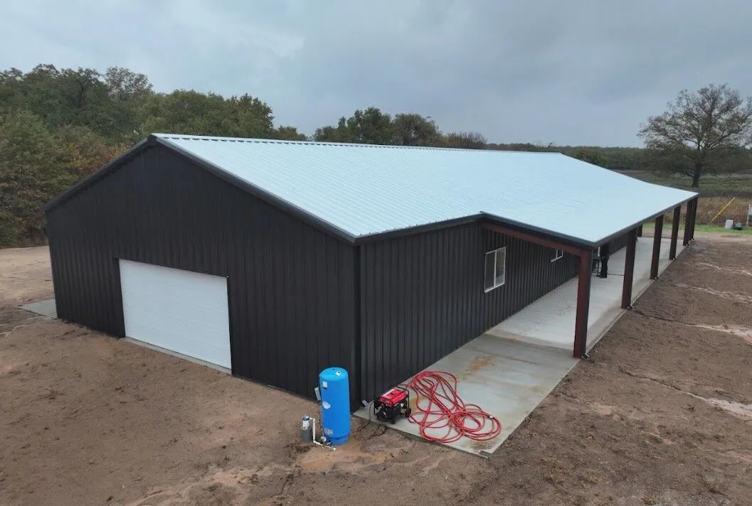 60x110 Massive Metal Home Shell in Boyd, TX. 60x110 Massive Metal Home Shell in Boyd, TX.