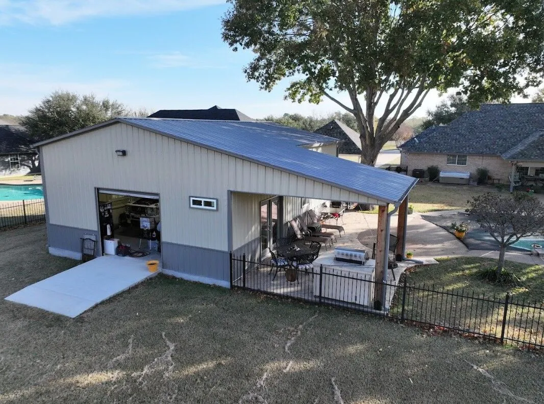 26x36 Ultimate 2 Car Garage Workshop in Burleson, TX. 26x36 Ultimate 2 Car Garage Workshop in Burleson, TX.