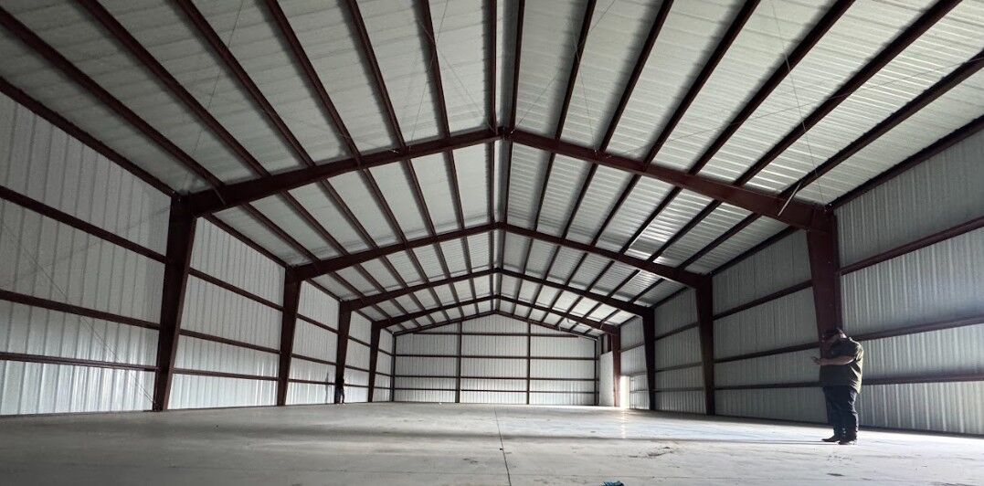 60X120 Commercial Red Iron Storage in Corsicana, TX. 60X120 Commercial Red Iron Storage in Corsicana, TX.