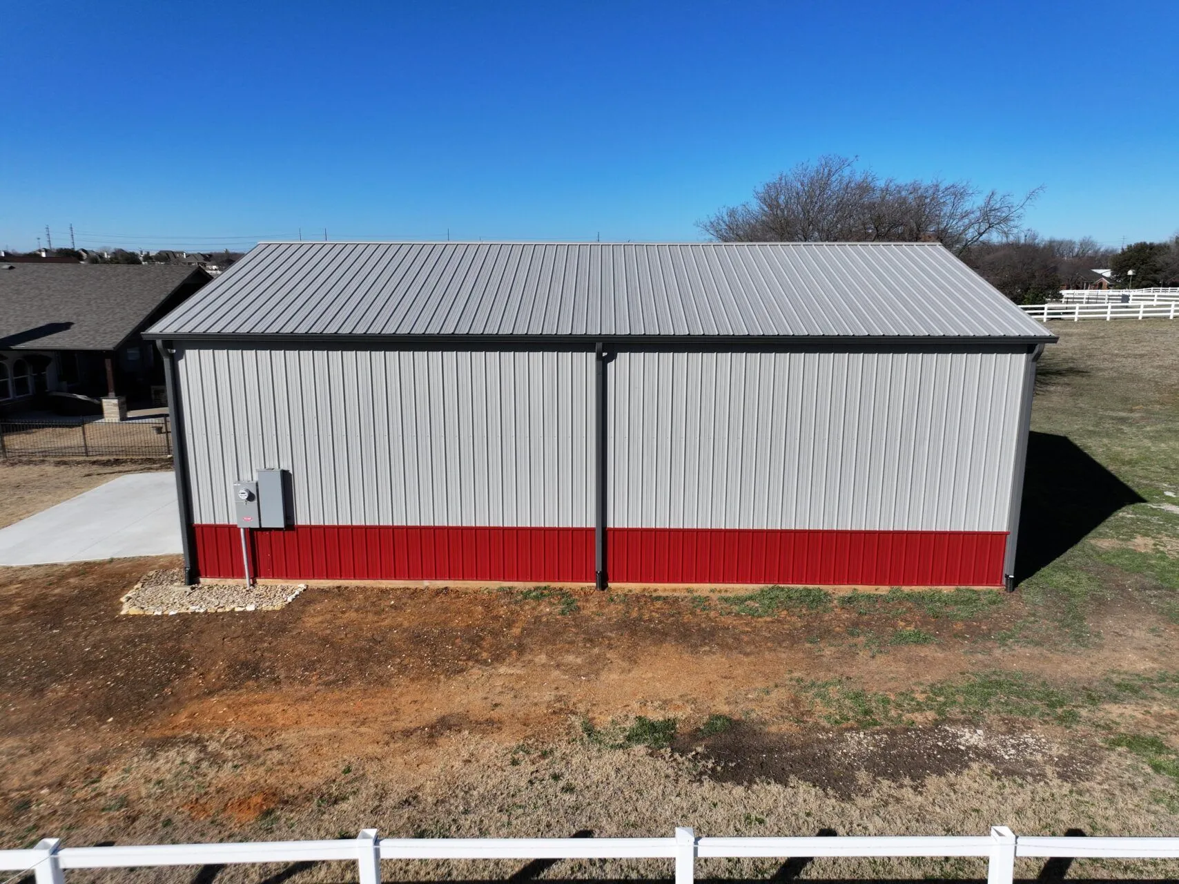 30x45 Garage Workshop with Porch in Fort Worth, TX. 30x45 Garage Workshop with Porch in Fort Worth, TX.