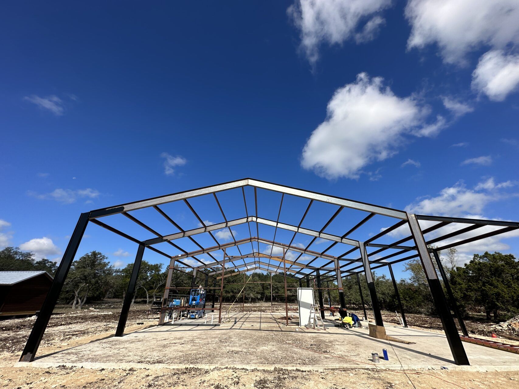 40x80 Full I-Beam Red Iron Metal Building