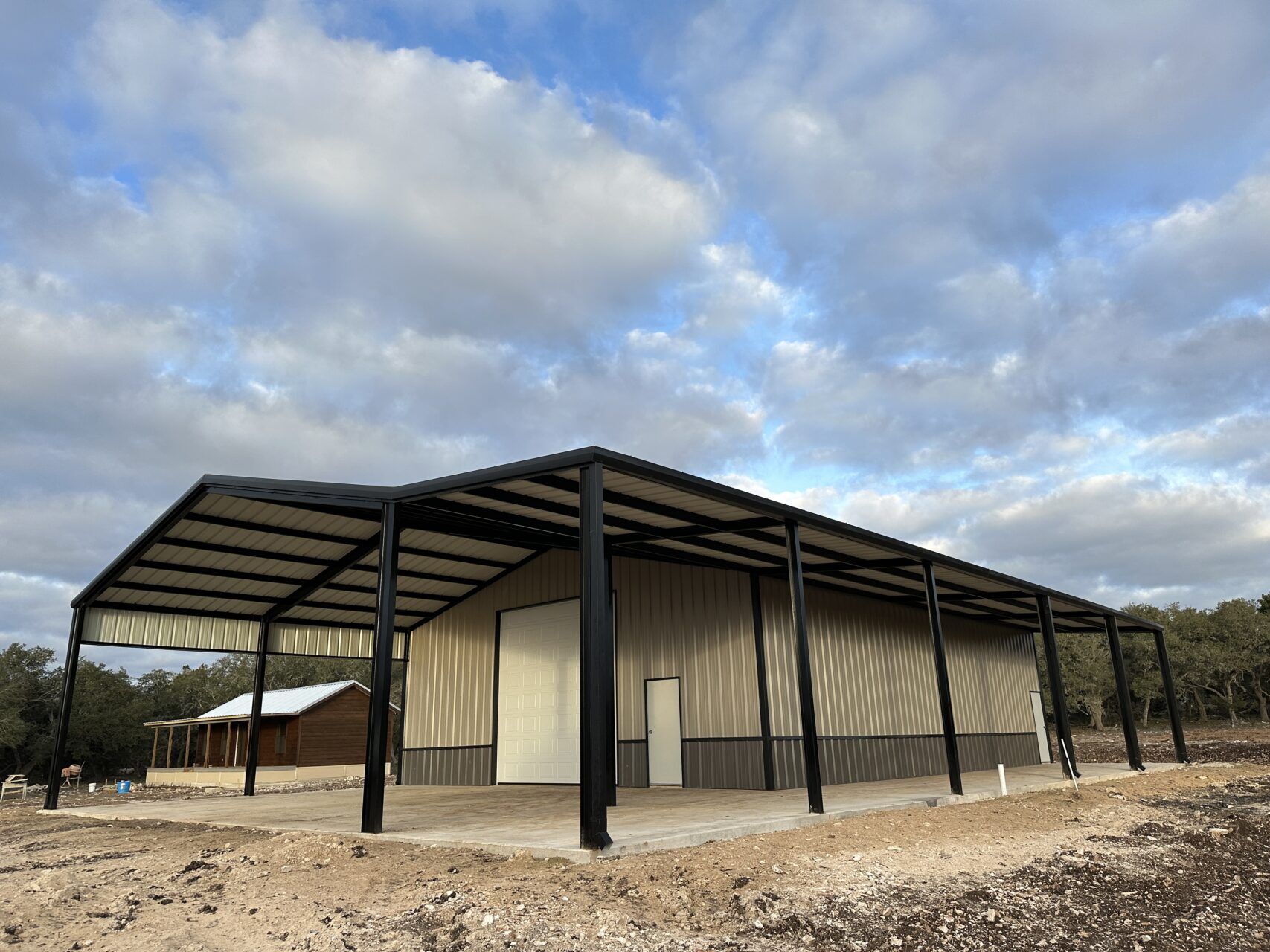 40x80 Full I-Beam Red Iron Metal Building