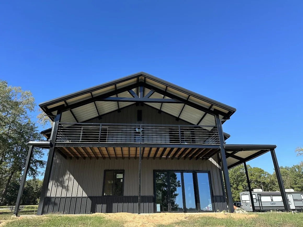 36x55 Black and Grey Red Iron Building 36x55 Black and Grey Red Iron Building