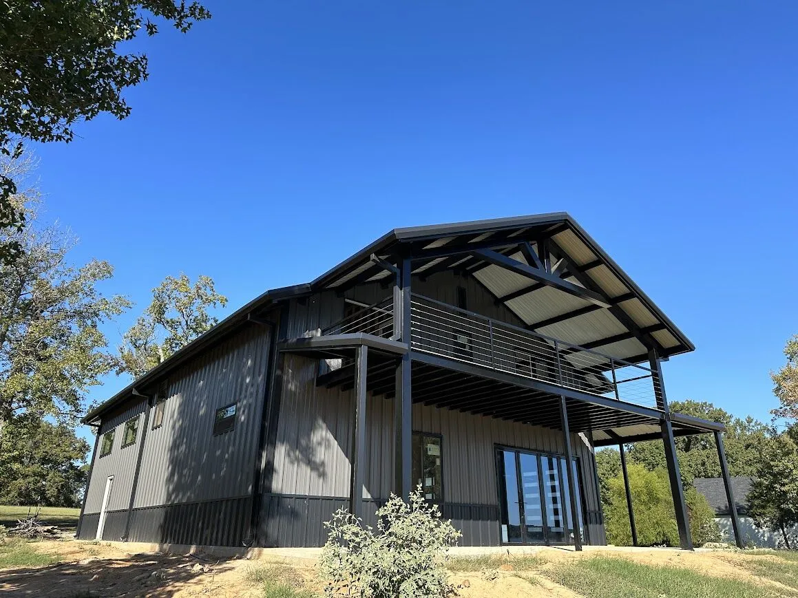 36x55 Black and Grey Red Iron Building 36x55 Black and Grey Red Iron Building