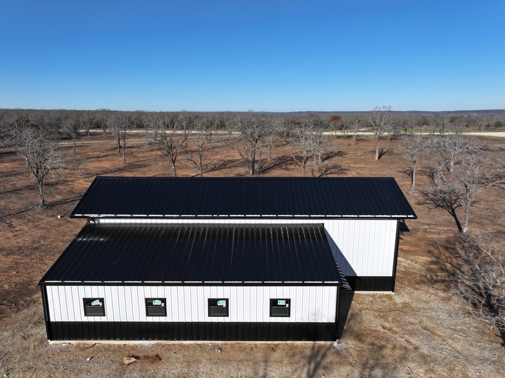 20 x 60 Weld Up Metal Barn in Texas 20 x 60 Weld Up Metal Barn in Texas