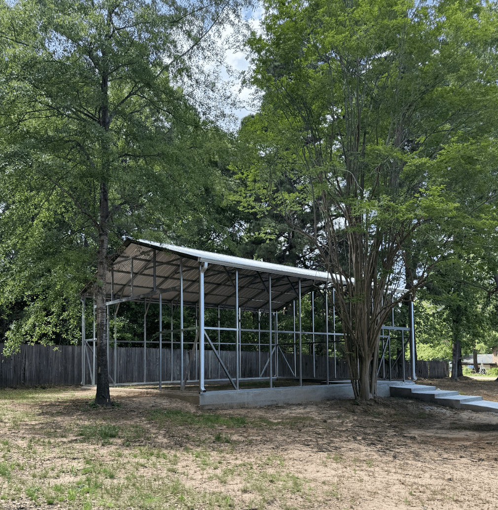 27x36 Steel Garage in Carthage, TX. 27x36 Steel Garage in Carthage, TX.