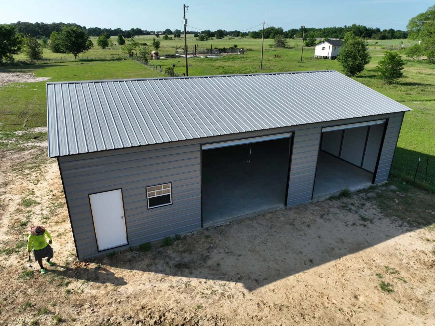 30x50 Steel Garage in Texas (1) 30x50 Steel Garage in Texas (1)