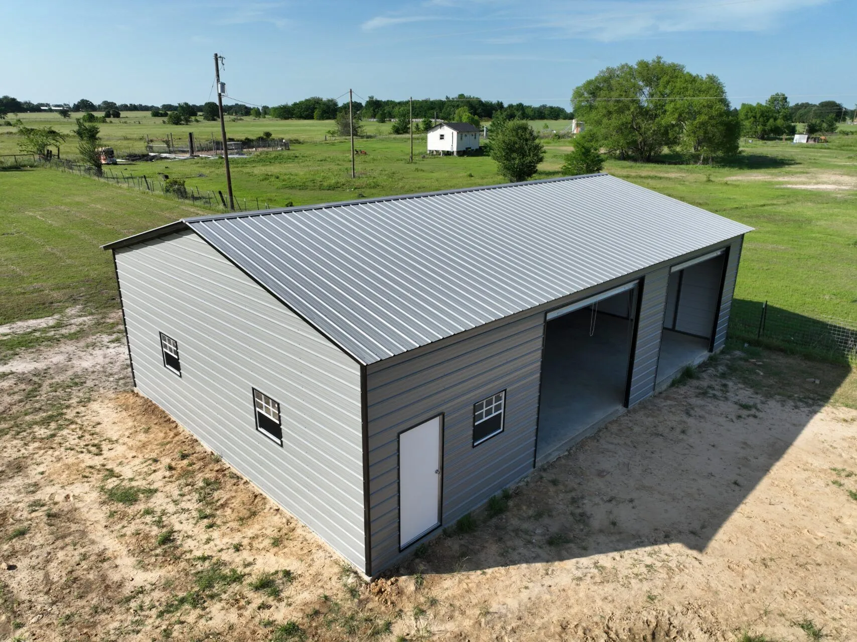 30x50 Steel Garage in Texas (1) 30x50 Steel Garage in Texas (1)