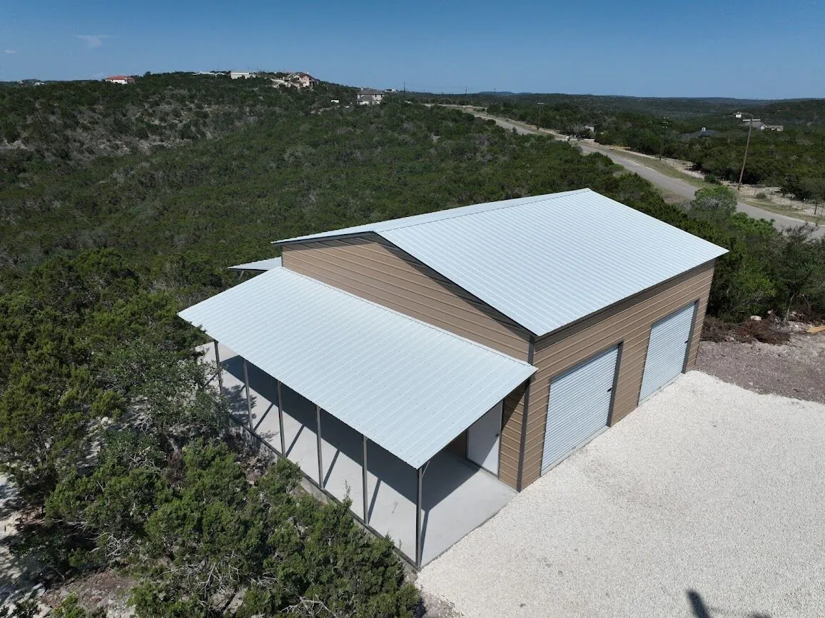 Metal Building with Lean Tos (7)