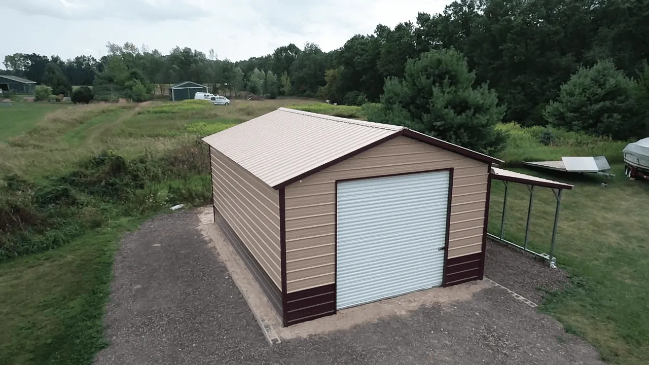 RV Metal Building with Lean To (2) RV Metal Building with Lean To in Texas