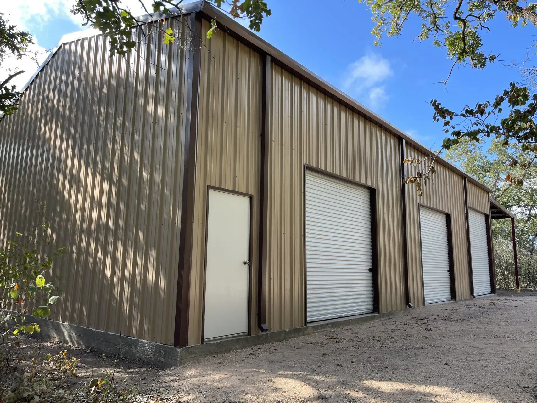 30x60 Weld up Metal Building in Kingsbury Texas 30x60-Weld-up-Metal-Building-in-Kingsbury-Texas
