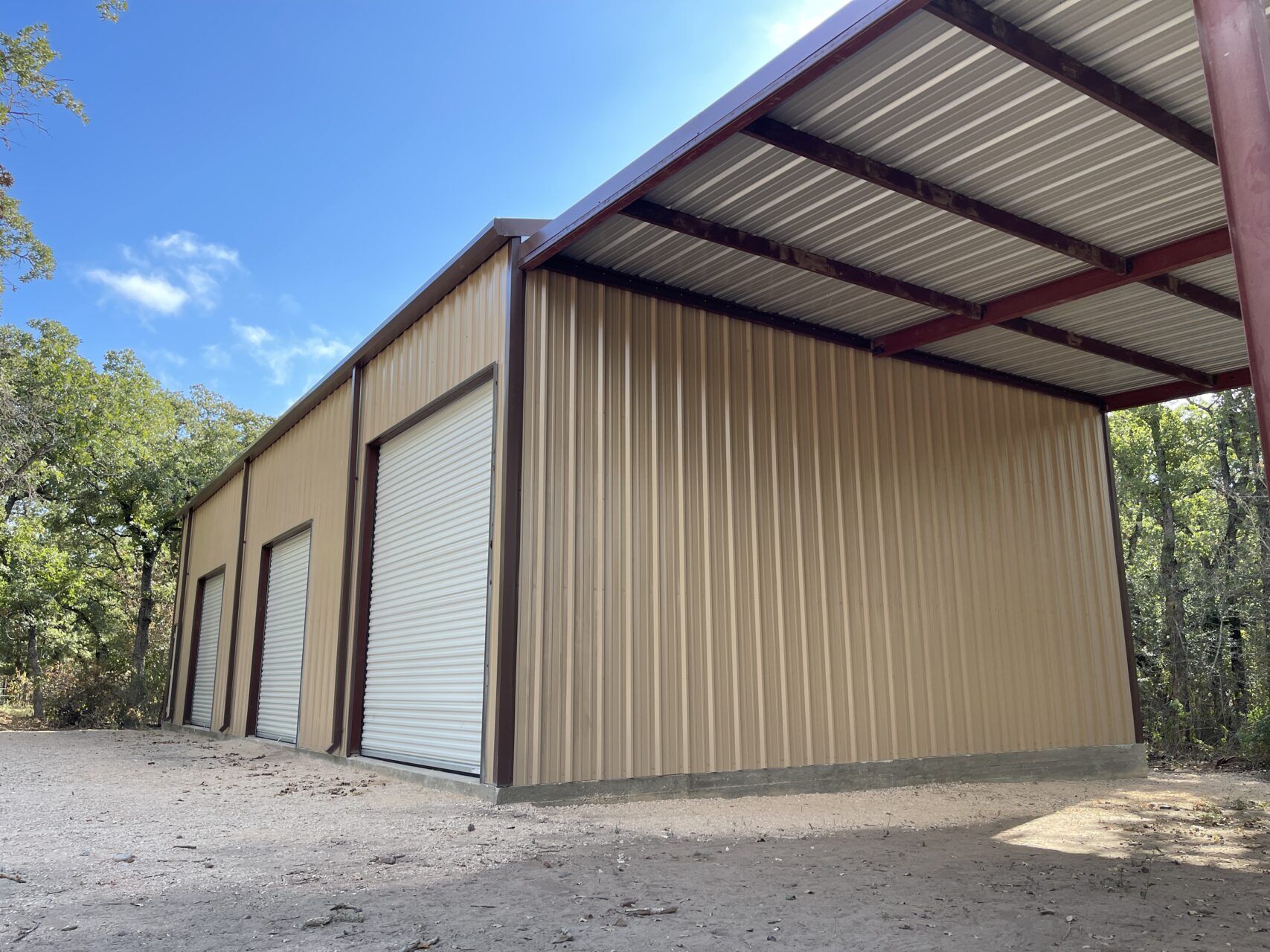30x60 Weld up Metal Building in Kingsbury Texas 30x60-Weld-up-Metal-Building-in-Kingsbury-Texas