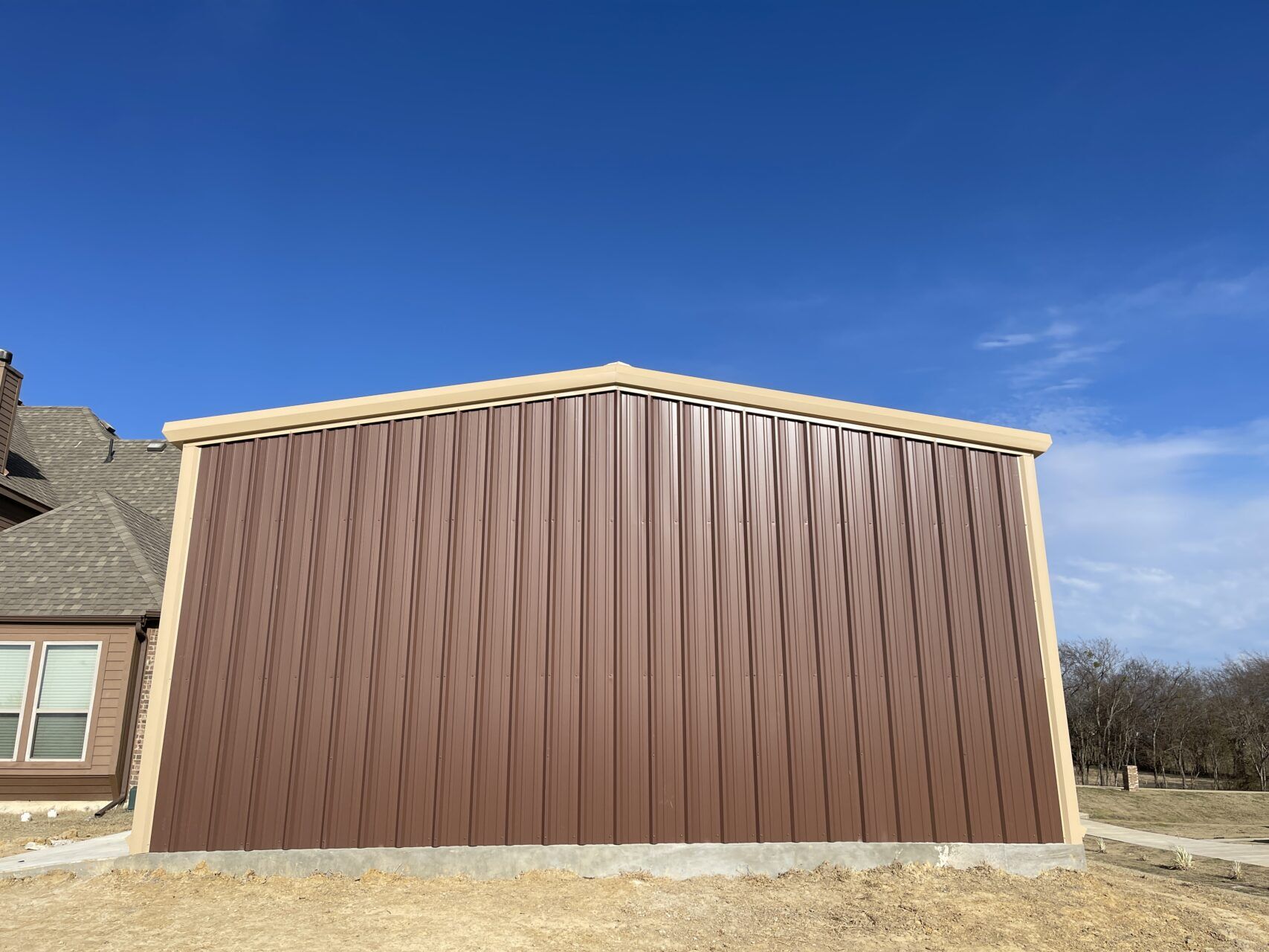 26x40 Red Iron Metal Building in Kaufman, Texas 26x40 Red Iron Metal Building in Kaufman, Texas