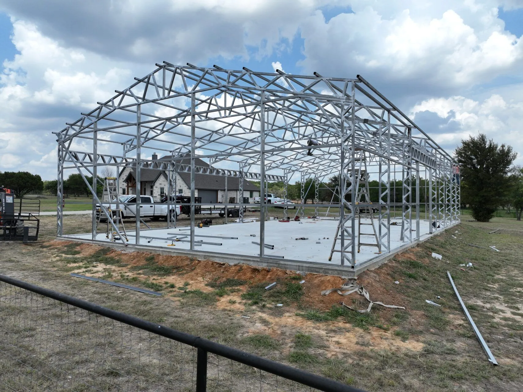 40x80 Metal Building in Weatherford, Texas. 40x80 Metal Building in Weatherford, Texas.