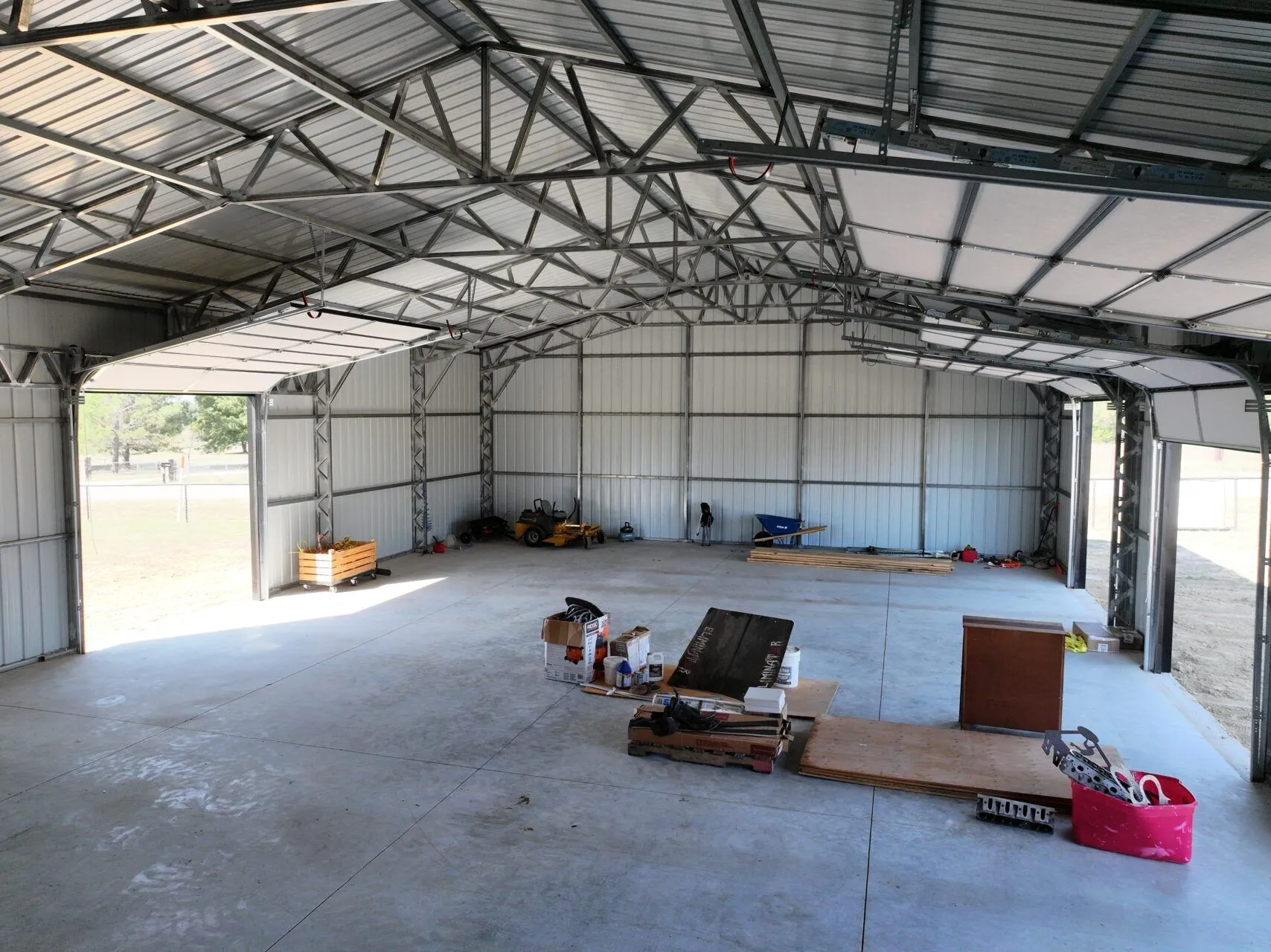 40x80 Metal Building in Weatherford, Texas. 40x80 Metal Building in Weatherford, Texas.