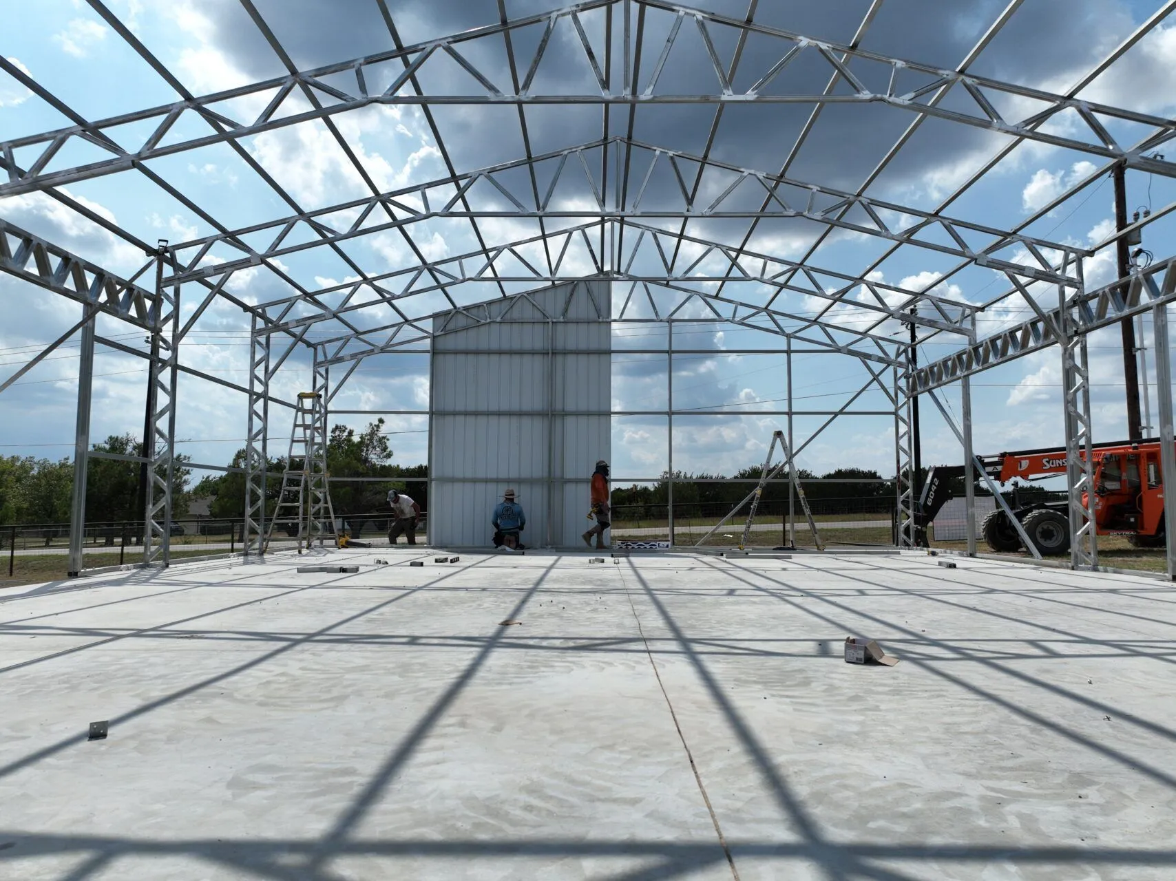 40x80 Metal Building in Weatherford, Texas. 40x80 Metal Building in Weatherford, Texas.