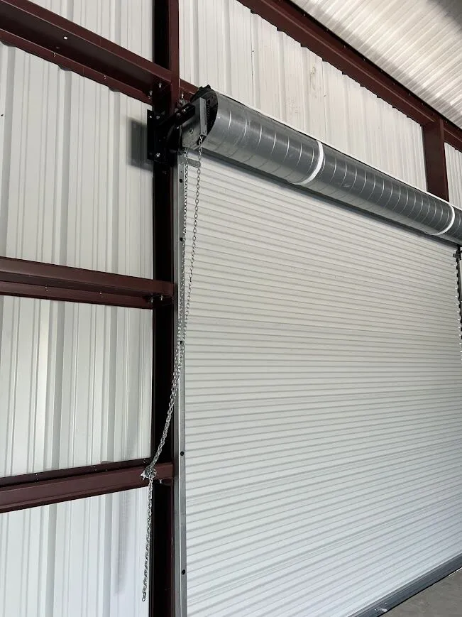 40x60 Red Iron Metal Building in Skidmore, Texas 7838 40x60 Metal Garage with Concrete
